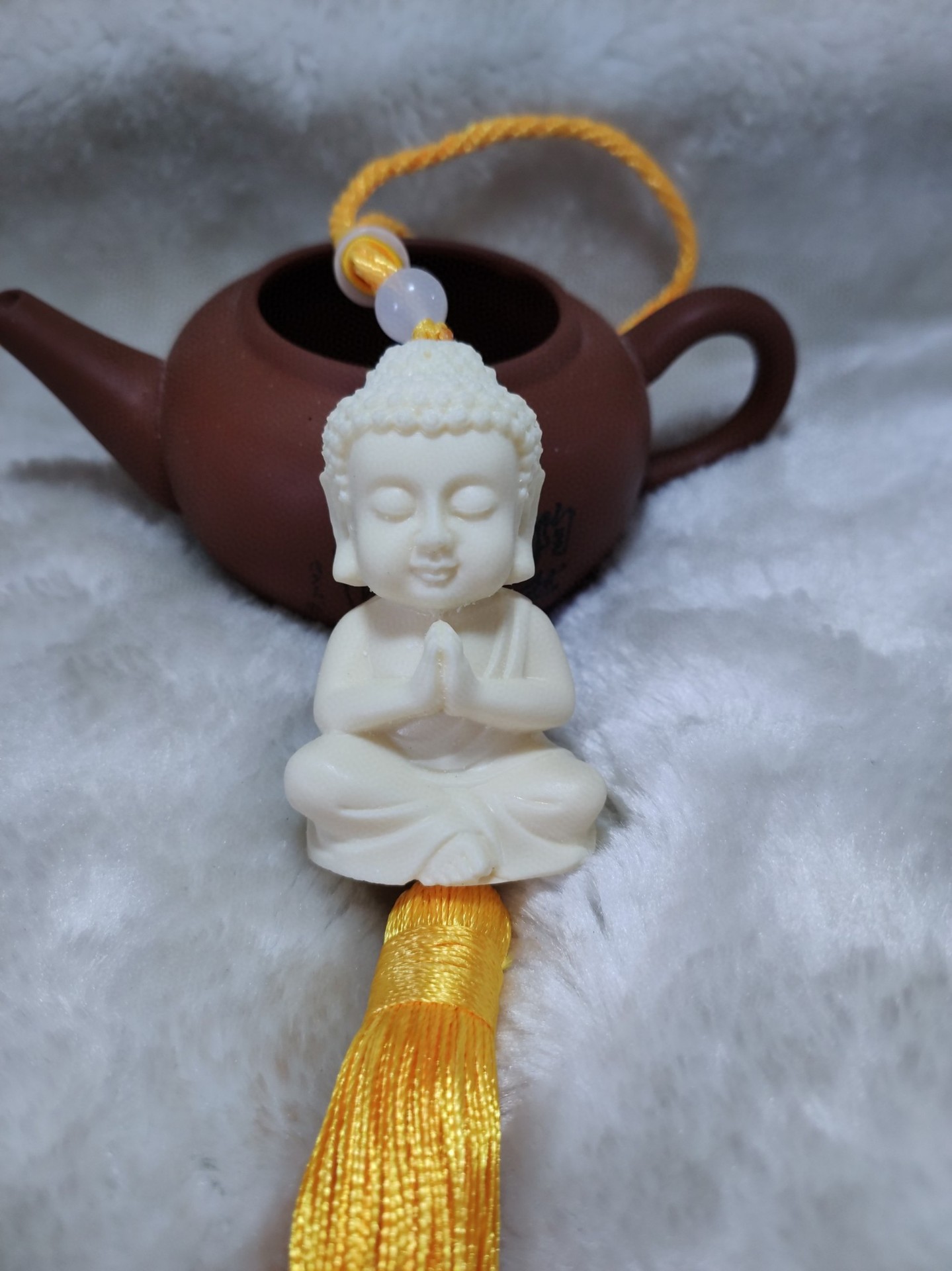 象牙果q版如来佛祖挂件 禅意装饰品可爱小如来佛汽车挂件饰品批发