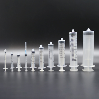 一次性注射器 手推塑料针筒 工业点胶针筒动物喂食器厂家批发