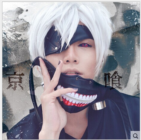 cosplay假发 东京喰种/东京食尸鬼 金木研 cos 动漫假发现货 批发