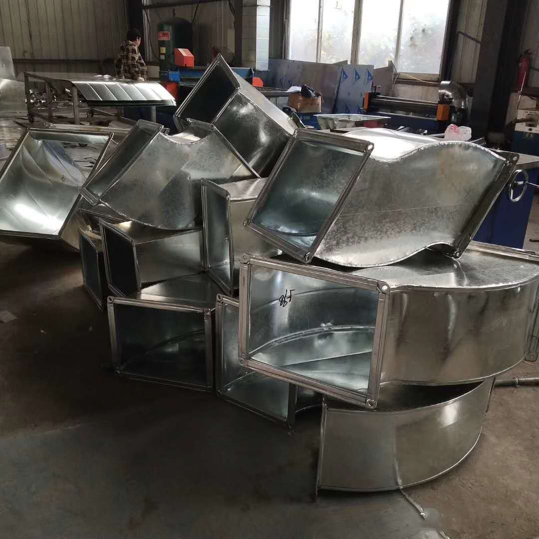 镀锌白铁皮共板法兰风管通风管道除尘排烟囱管道螺旋风管加工定制
