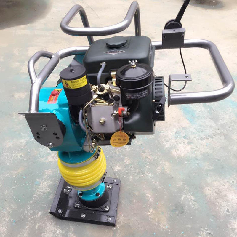 柴油路面振动夯90路面打夯机110柴油冲击夯 操作简单砾石夯实机