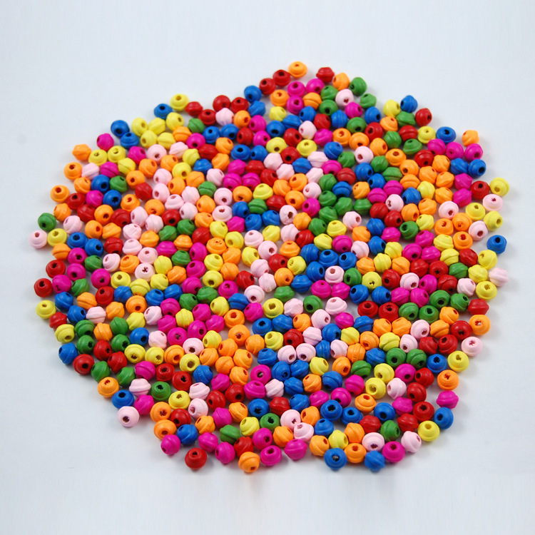 diy儿童串珠5*6飞碟环保彩色木珠 散珠手链项链手工活珠子-阿里巴巴