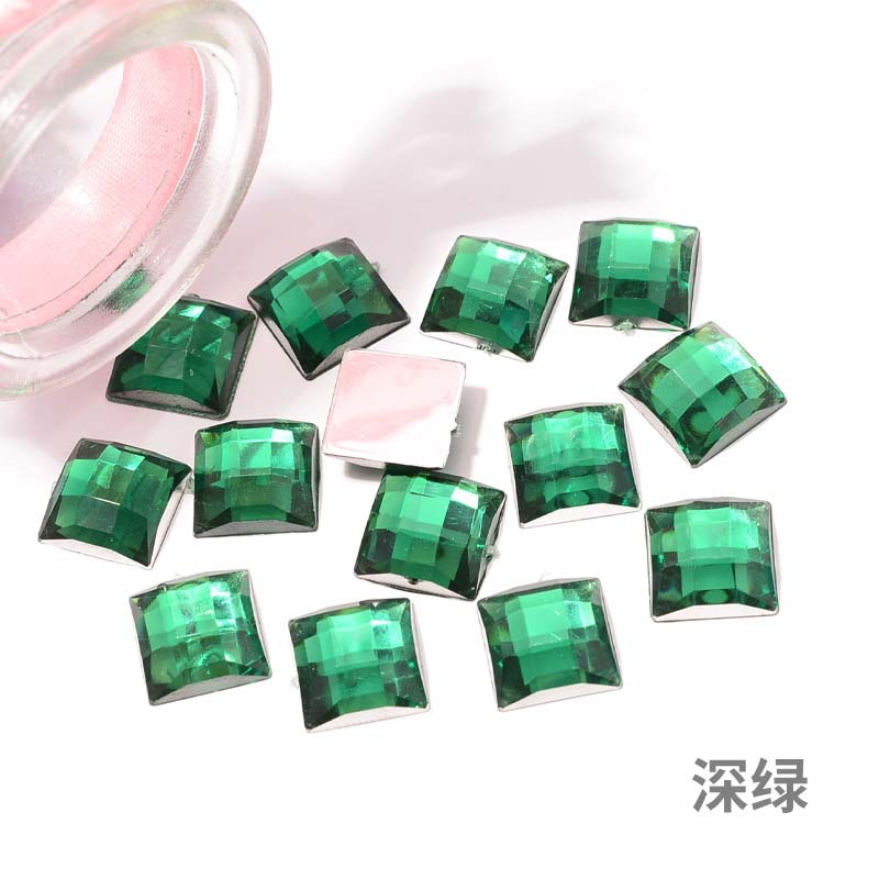 Imitation Taiwan Acrylic Diamond Square Turtle Surface Bottoming Drill Shoe Root Ceramic Glass Bottle Body Patch Diamond