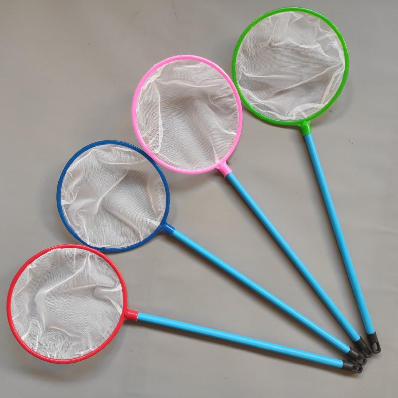 玩宝堂塑料圆形鱼抄网 鱼缸用小抄网 玩具彩色儿童抄网厂家批发