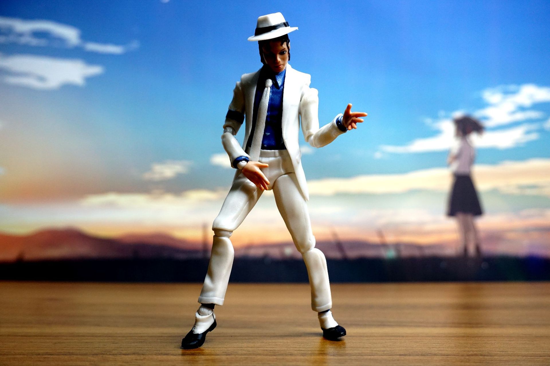 shf迈克尔杰克逊michaeljackson犯罪高手月球漫步可动手办