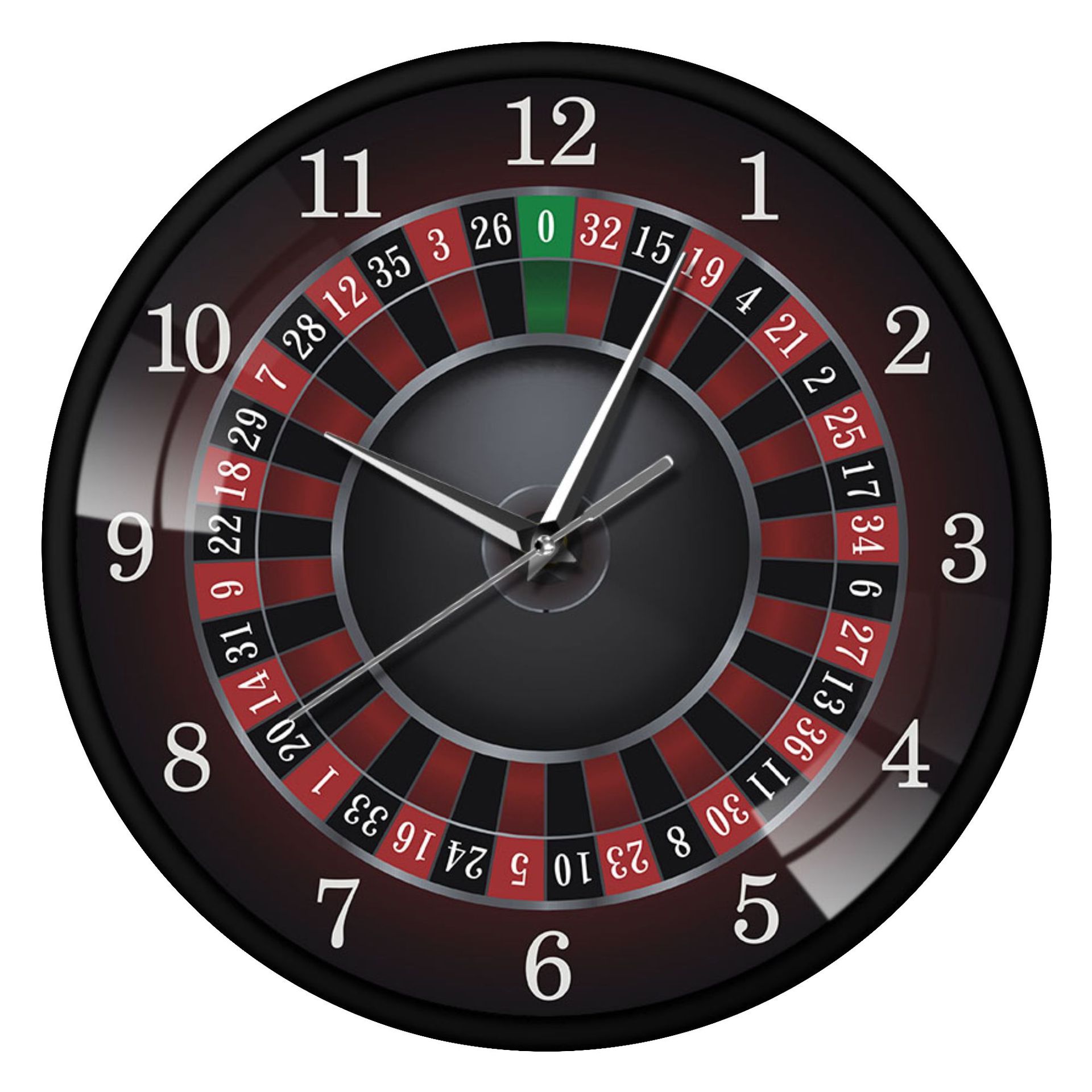 罗盘指针数字金属挂钟 个性装饰时尚壁钟时钟