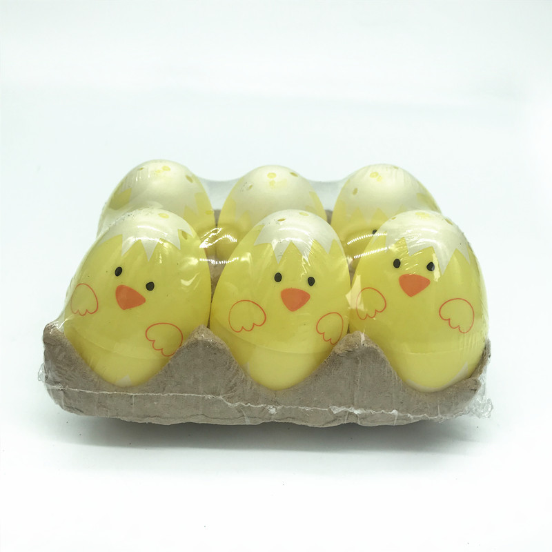 厂家直销环保开口动物蛋 6cm印刷可设计diy彩蛋 复活节塑料彩蛋
