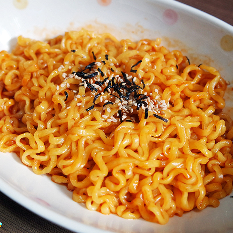 韩国paldo火辣鸡味拌面 超辣火鸡面140g*5速食拉面方便面泡面煮面