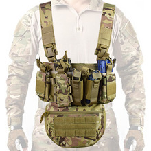 跨境亚马逊 军迷户外D3战术胸挂多功能背心 MC轻量化肚兜背心套装