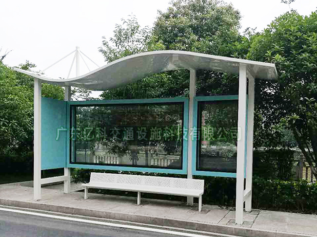 东莞候车亭厂家亿科交通候车亭站台公交车棚港湾式公交站亭