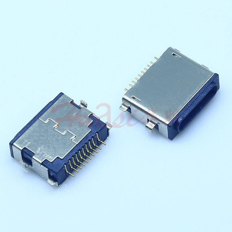 10p苹果lightning母座黑胶沉板0.8充电数据母座iphone镀金连接器