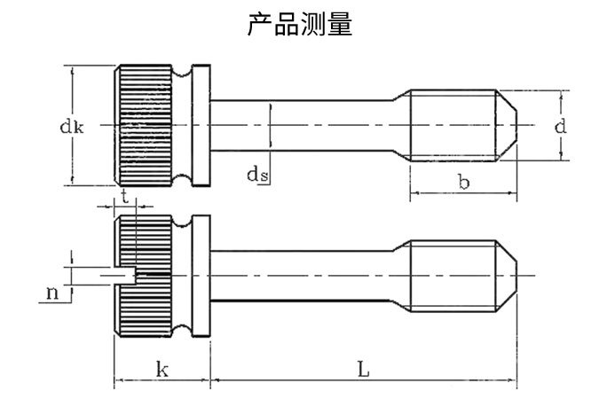 m3m4m5m6m8 304不锈钢松不脱螺钉gb839一字槽手拧防松不脱出螺丝
