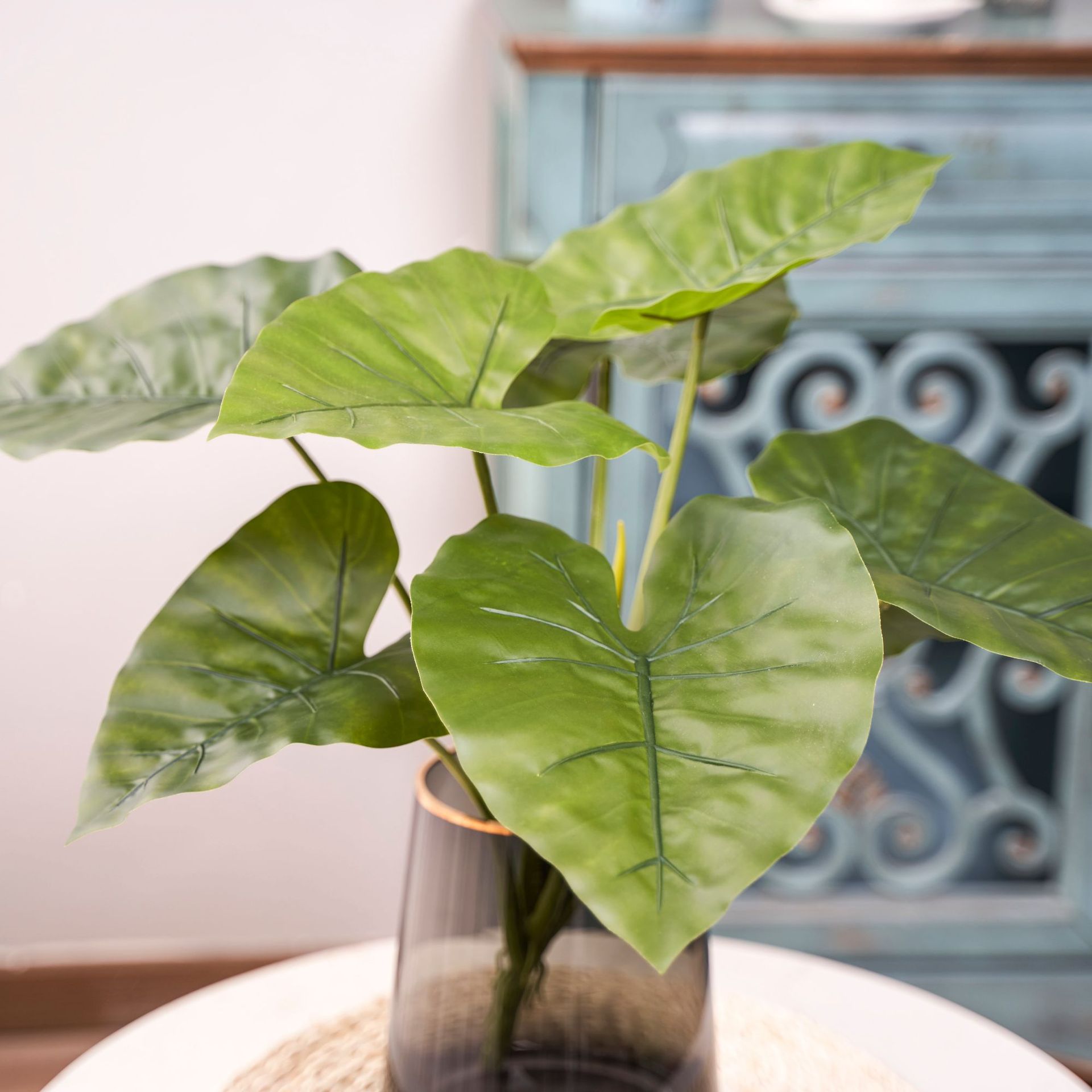 仿真龟背竹 绿化装饰 滴水观音假植物软装 假树造景材料工厂直销