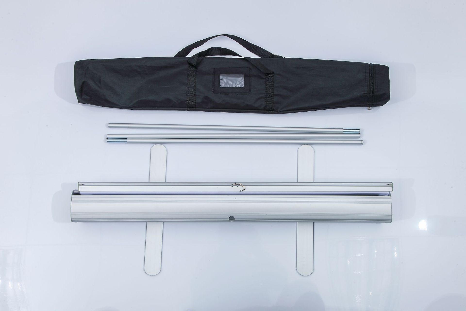 二型易拉宝铝合金画架海报架广告展示架工厂直销挂画架