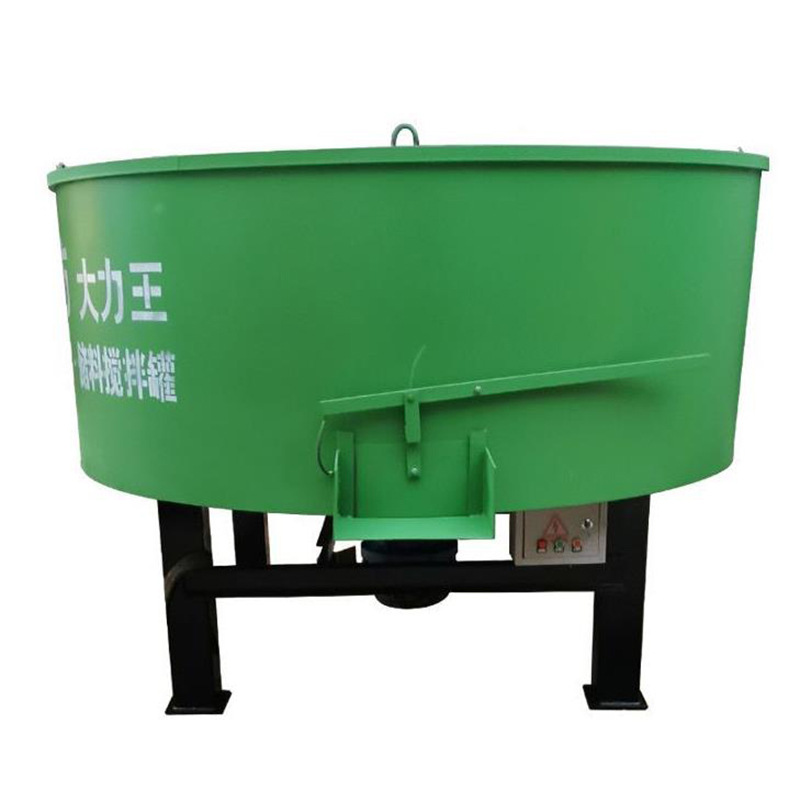 德辉二次商混搅拌罐 工地用自动平口上料机 小型轮碾搅拌机