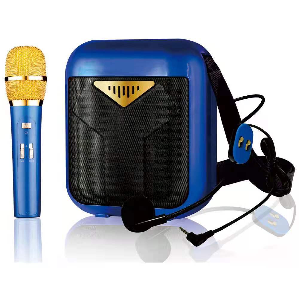 一件发工厂家专供跨境无线蓝牙音响麦克风套装高低音爆品创意地摊