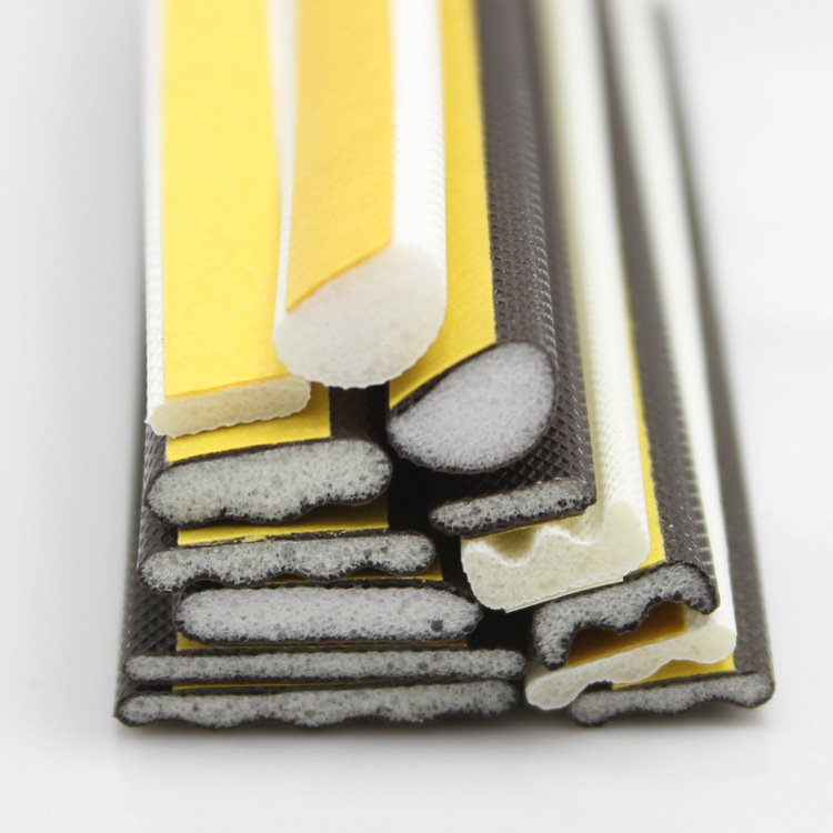 自粘包覆式门窗密封条防风衣柜防盗门缝门框隔音贴防漏风防撞胶条