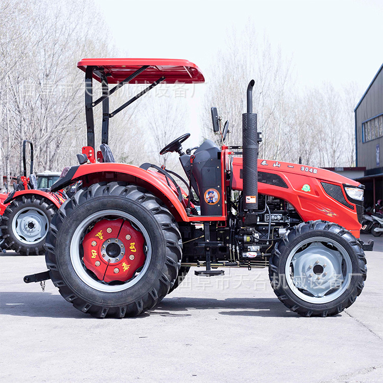 中国泰山904水旱两用拖拉机大田耕整拖拉机涡轮增压直补后提车
