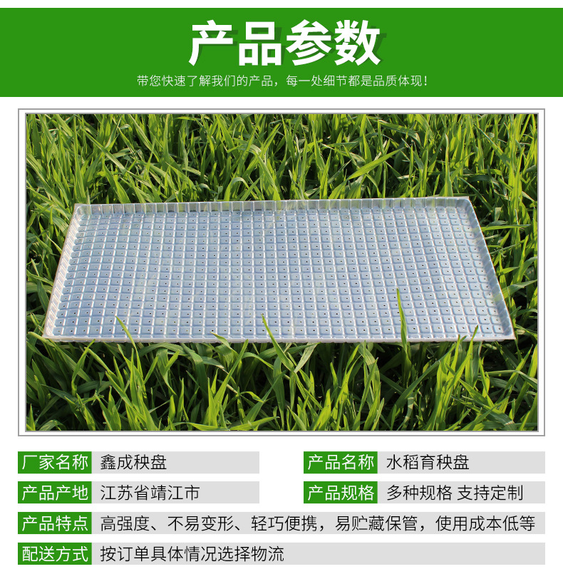 厂家供应各规格机插盘平盘软盘插秧机用秧盘 水稻育苗 支持定制
