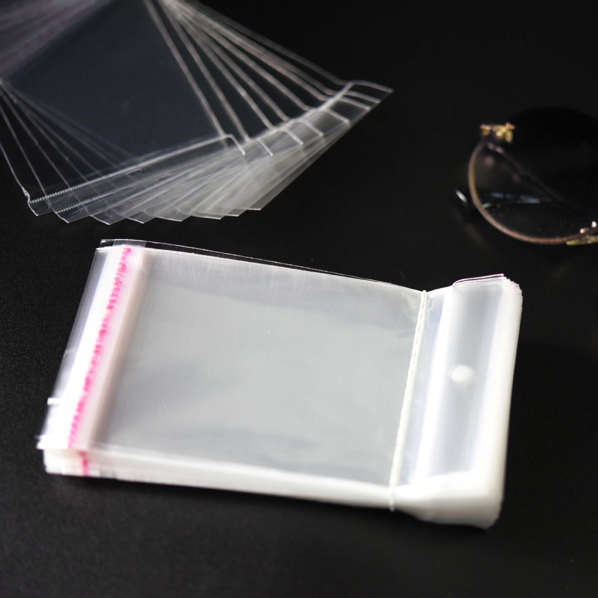opp卡头袋 自粘袋 首饰饰品包装袋不干胶自粘袋 透明 加厚 opp袋