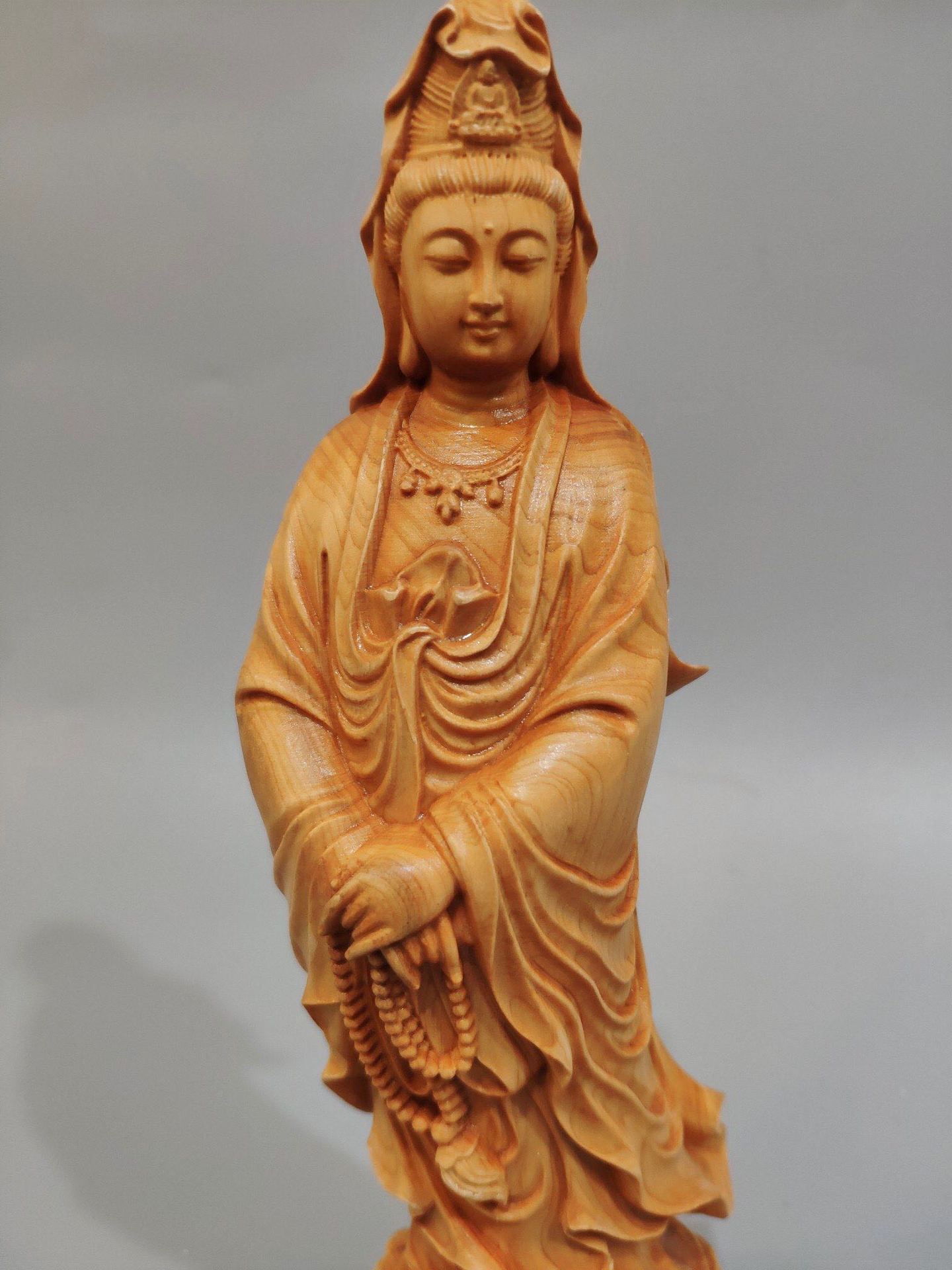 厂家直供老料崖观音菩萨木雕摆件 家居工艺品办公乔迁 礼品批发