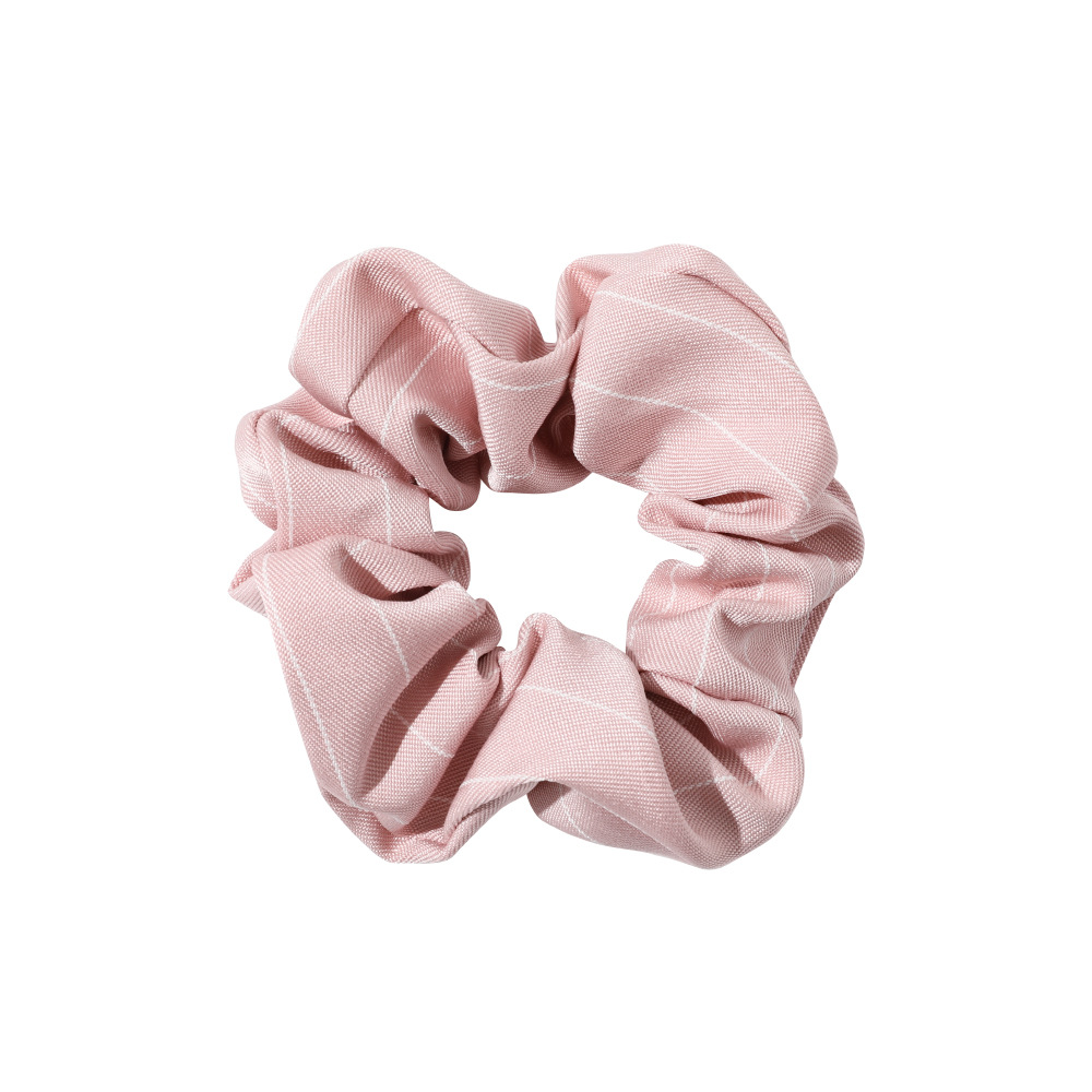 ins温柔系发圈大甜美百搭斜纹发绳法式大肠圈纯色布艺扎头发头绳