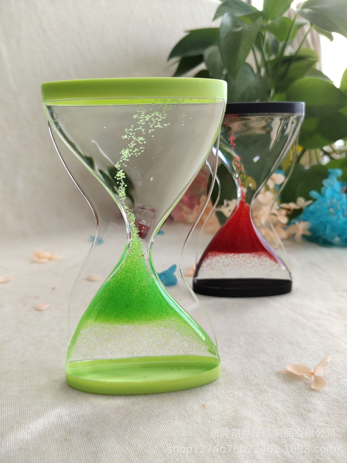 东莞货源 亚克力液体沙漏 s形沙漏 沙漏计时器 水沙 学生礼品摆件