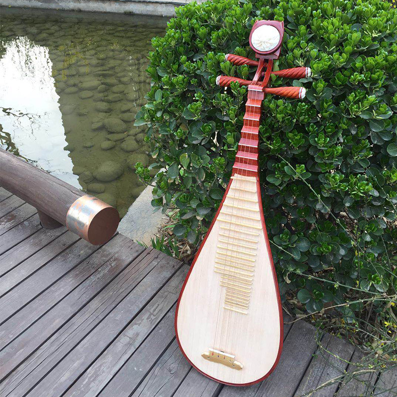 琵琶成人硬木骨花入门儿童琵琶初学者考级练习民族乐器批发送配件