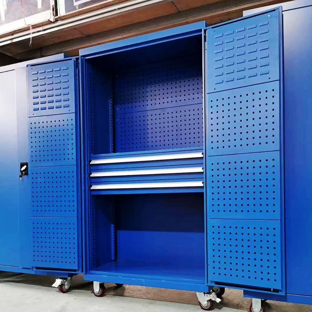 供应双开门工具柜 重型工具柜 车间储物柜 零件存储柜可定制
