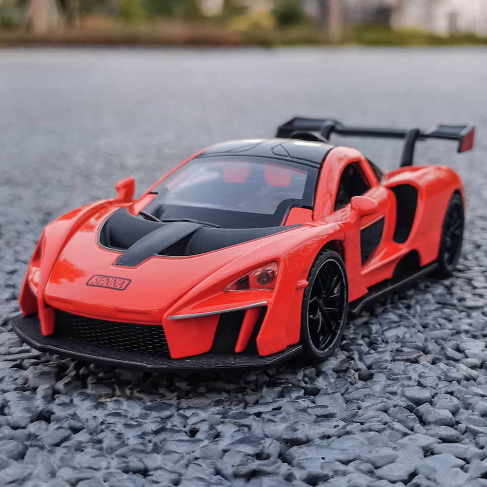 迈凯伦塞纳1 32仿真合金回力跑车sena汽车模型玩具摆件速卖通批发