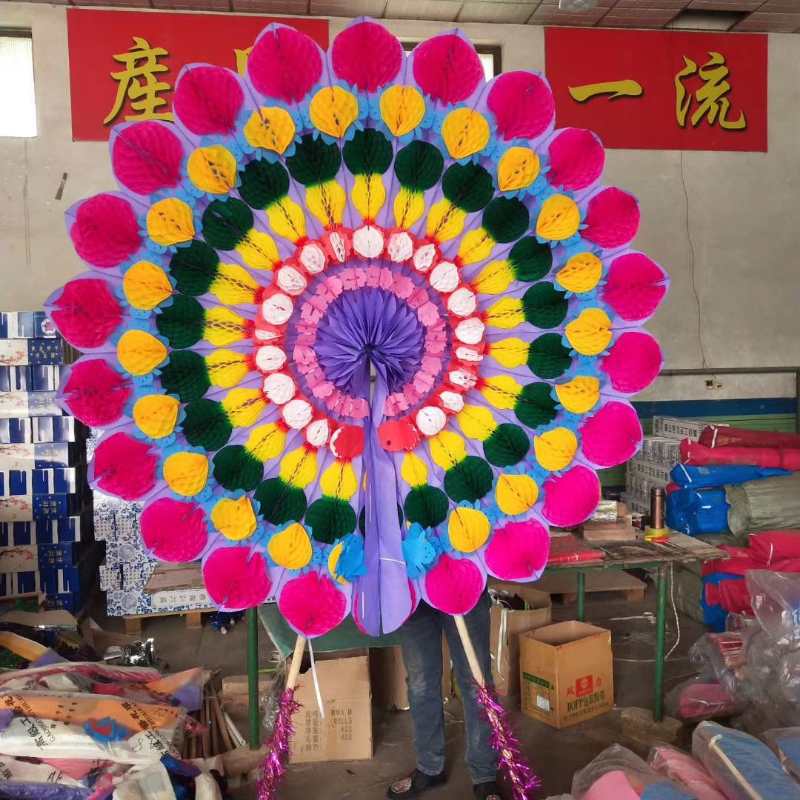 8米亮花圈 祭祀白事用品殡仪馆纸扎楼房2米/2.2米花圈