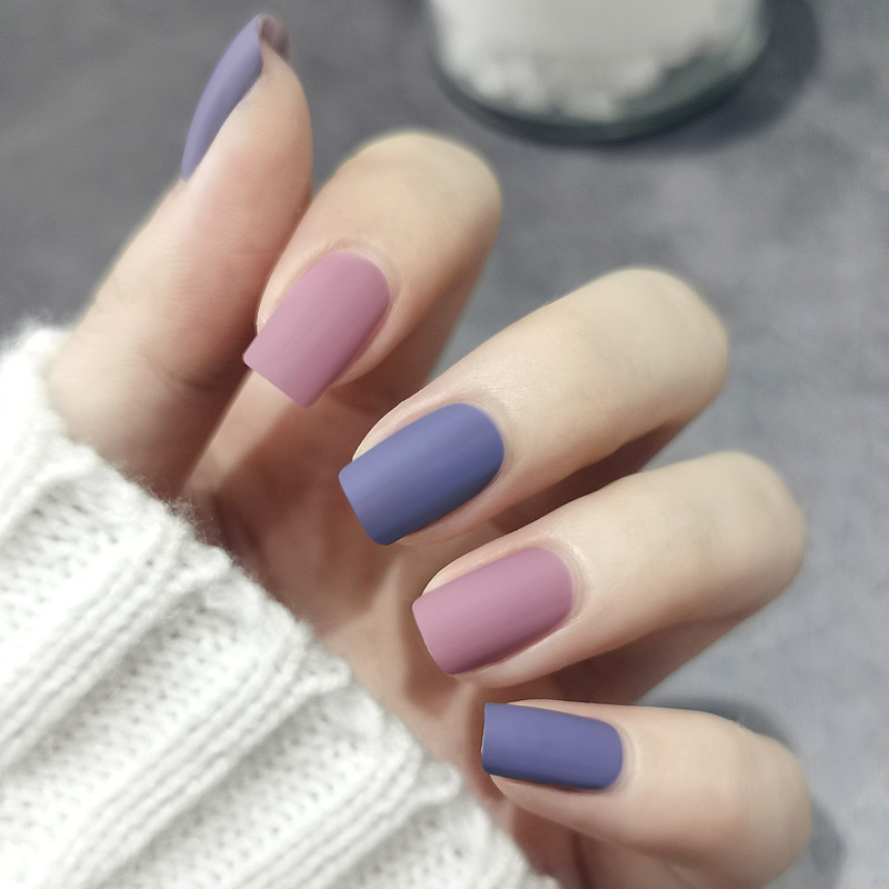 雾面哑光指甲油批发丝绒持久不可剥磨砂不掉色防水美甲 一件代发