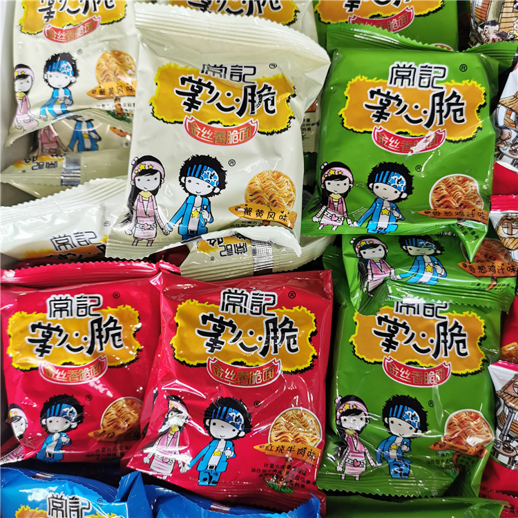 常记迷你掌心脆金丝香脆面 独立小包称重8口味供选一箱8斤约140包