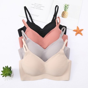 文胸女薄款无钢圈纯色女士美背2020夏季新款胸罩日式性感一件代发