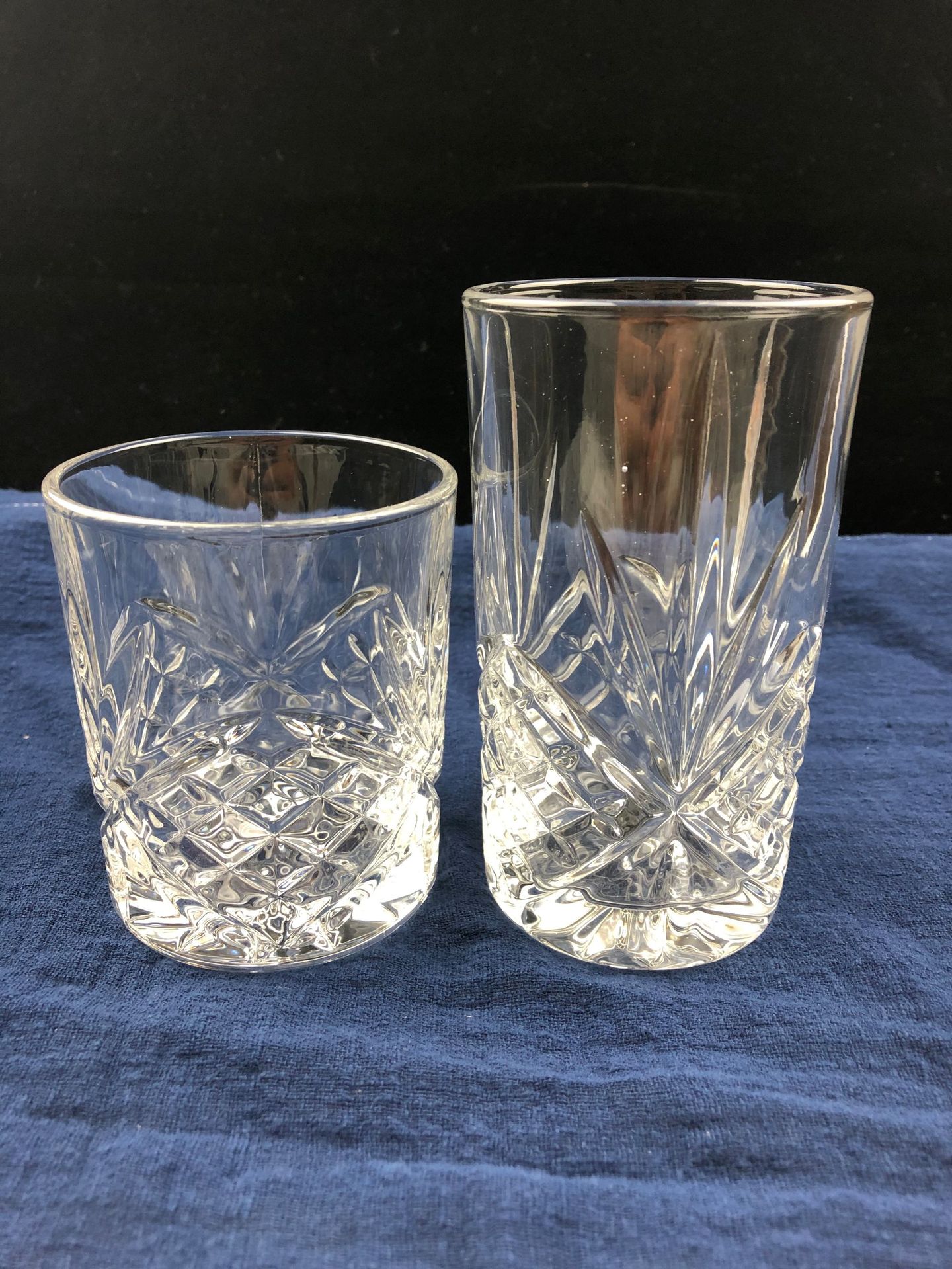 经典刻花浮雕都柏林威士忌鸡尾酒杯 玻璃长饮柯林杯 创意果汁杯