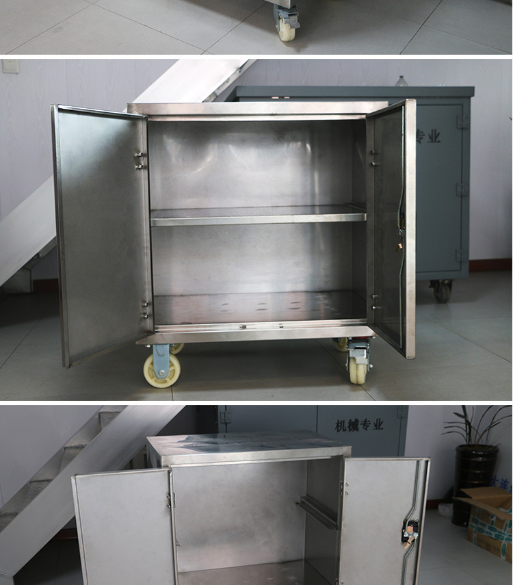 创铭牌不锈钢工具柜钢制柜子带锁矮柜加厚储物柜多功能工作台