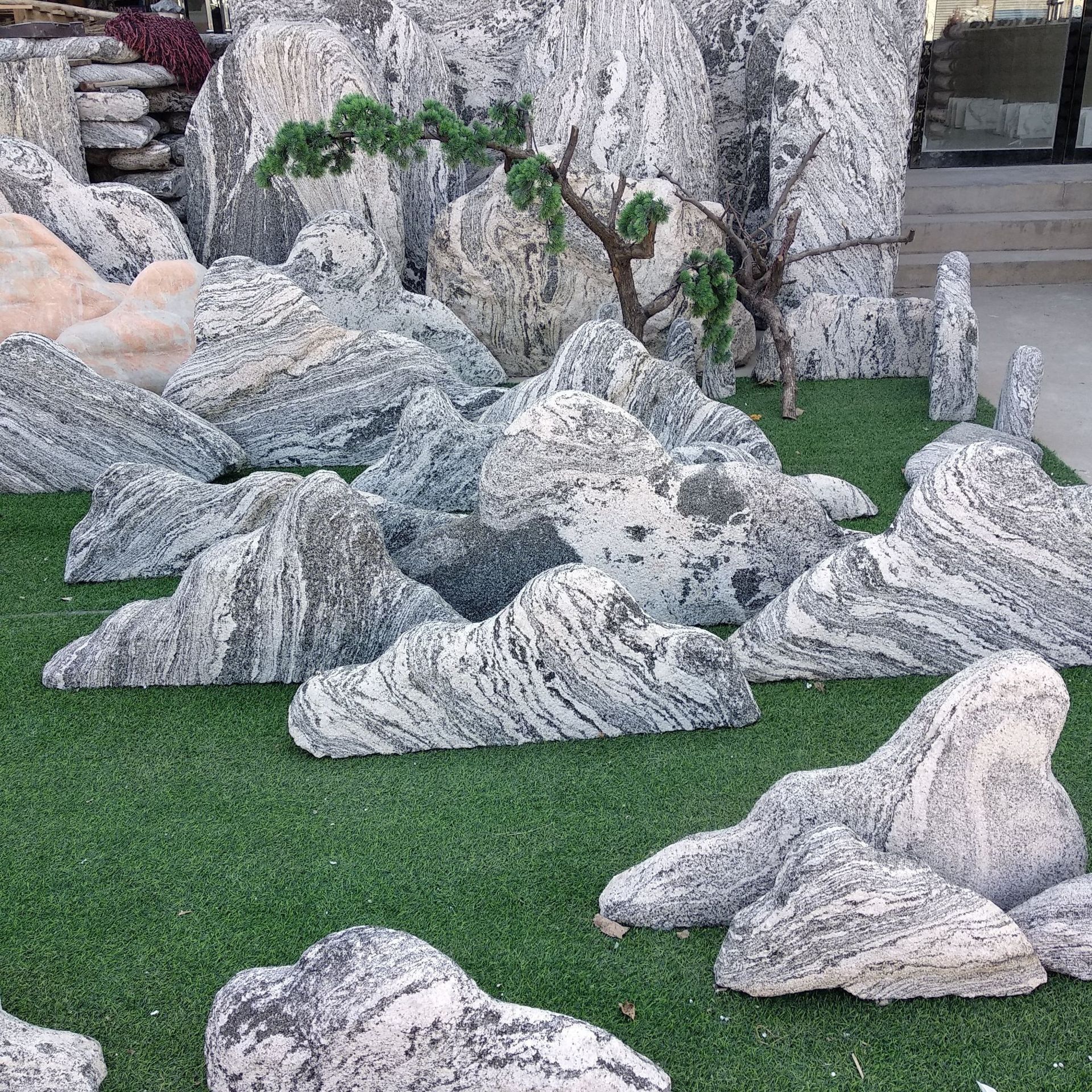 泰山石 景观石 雪浪石 切片石石雕雪浪石景观石 园林风景石摆件