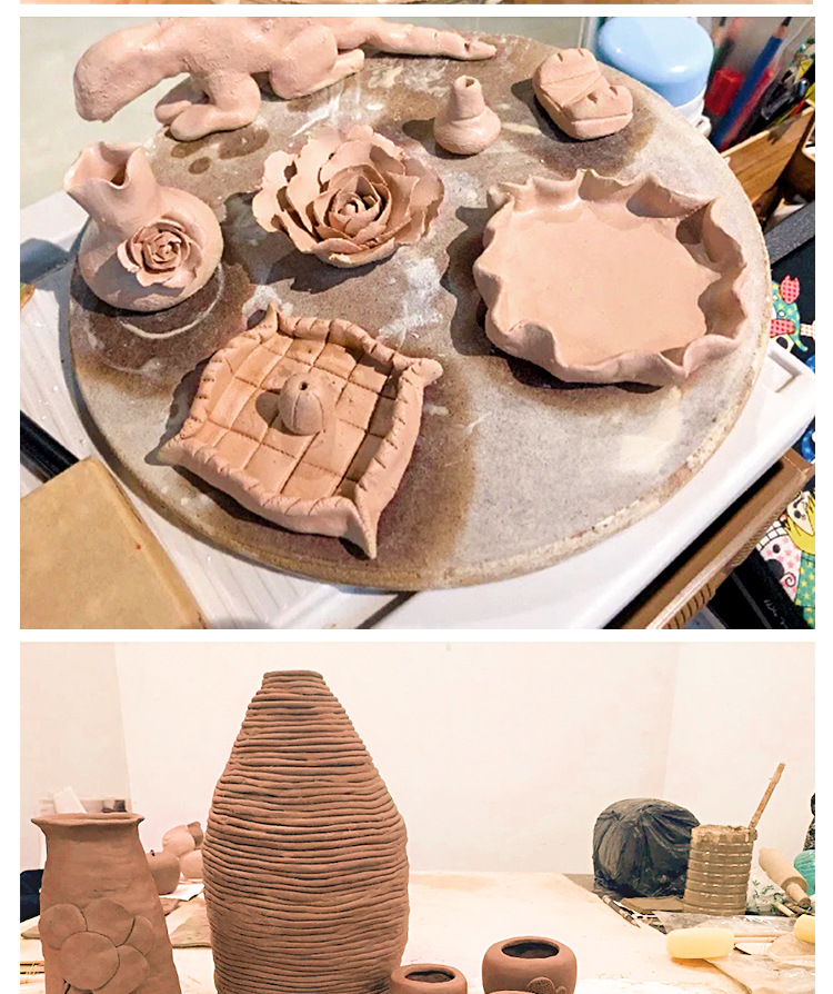 儿童手工diy制作软陶泥学生雕塑免烧陶艺粘土幼儿园教学用泥陶土