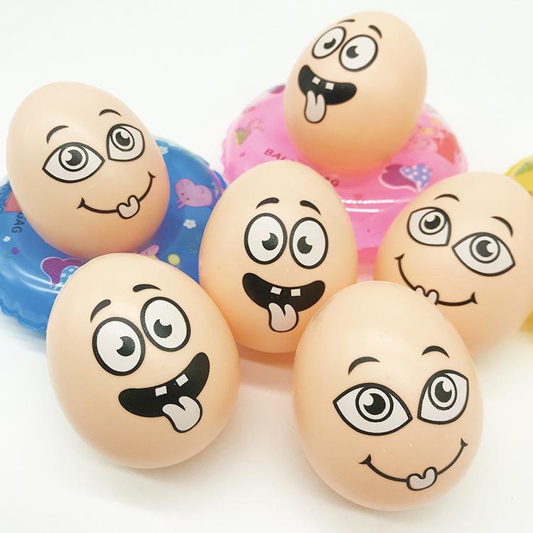 厂家直销仿真塑料鸡蛋diy玩具假鸡蛋彩绘涂鸦耐压仿真蛋早餐鸡蛋