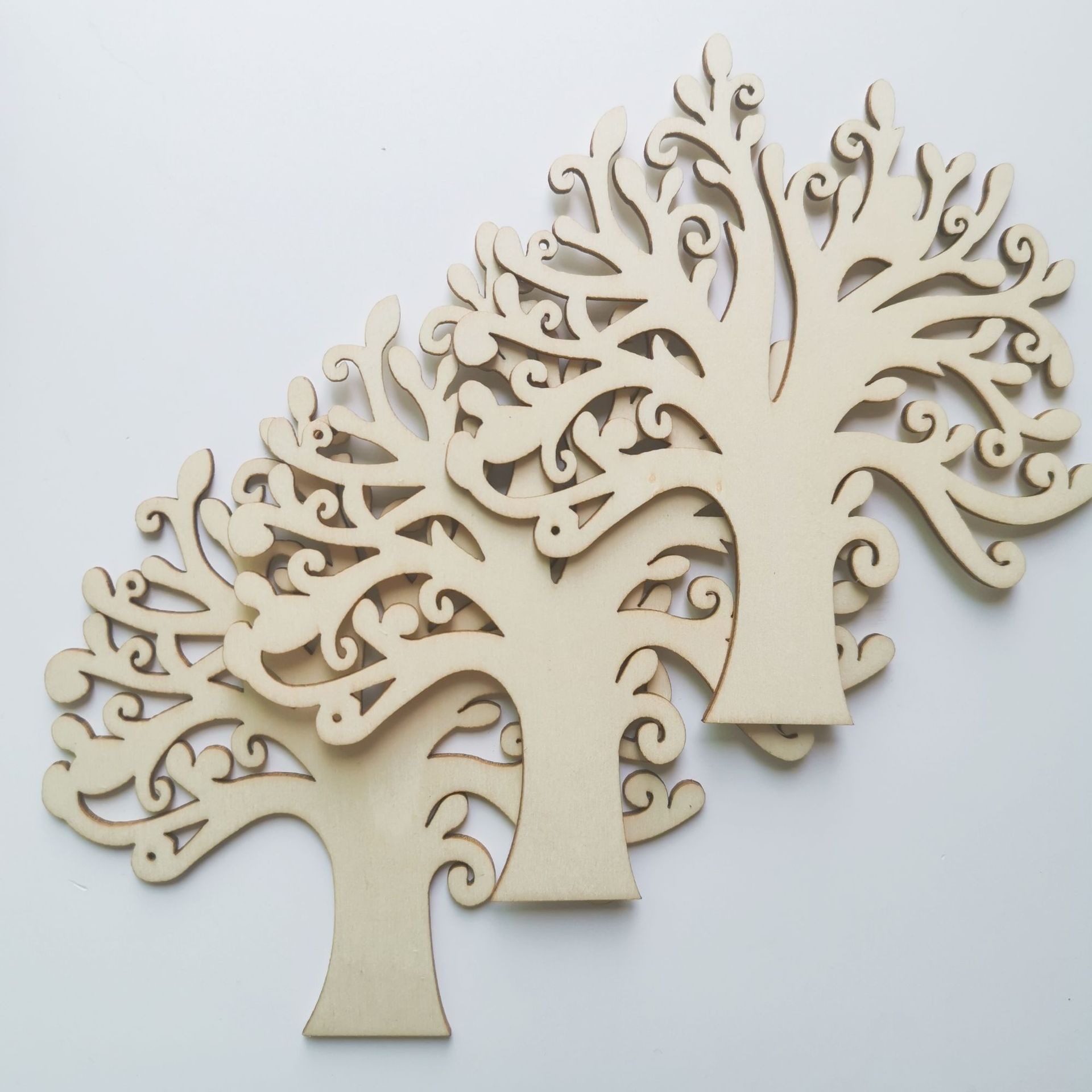 原木色大树镂空天空之树工艺品 diy家居墙面装饰 婚庆装饰配件