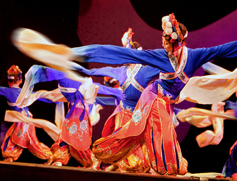 桃李杯舞蹈《夜深沉》女子群舞京戏舞蹈表演演出服装