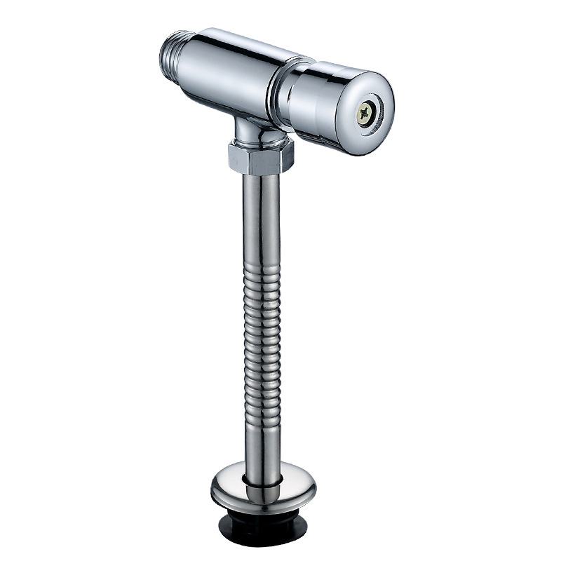 卫生间小便斗冲洗阀 黄铜小便池冲水阀 厕所手按式延时止水阀厂家