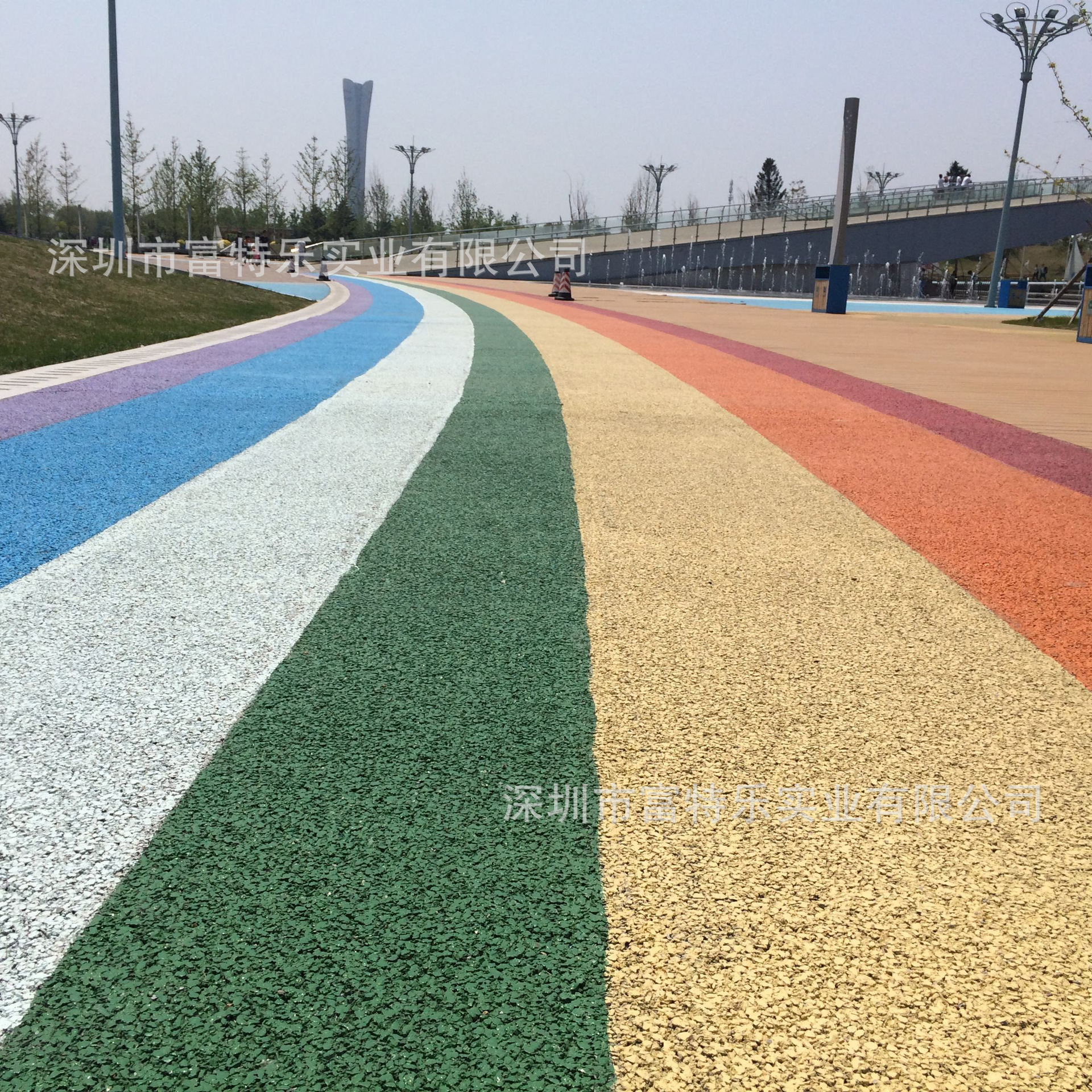 东莞c25透水混凝土停车场 社区彩色透水地面 公园透水地坪改色