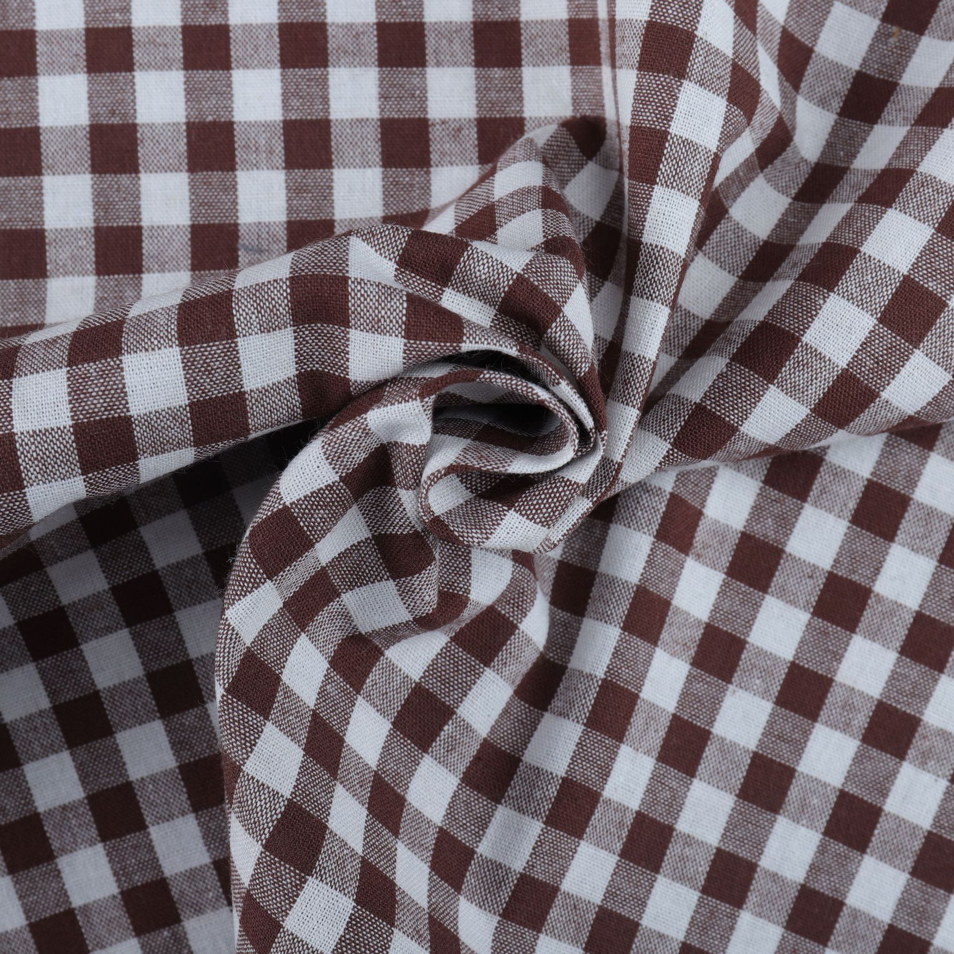 全棉色织衬衫格子布童装休闲春夏外套lo裙娃衣吊带连衣裙面料现货