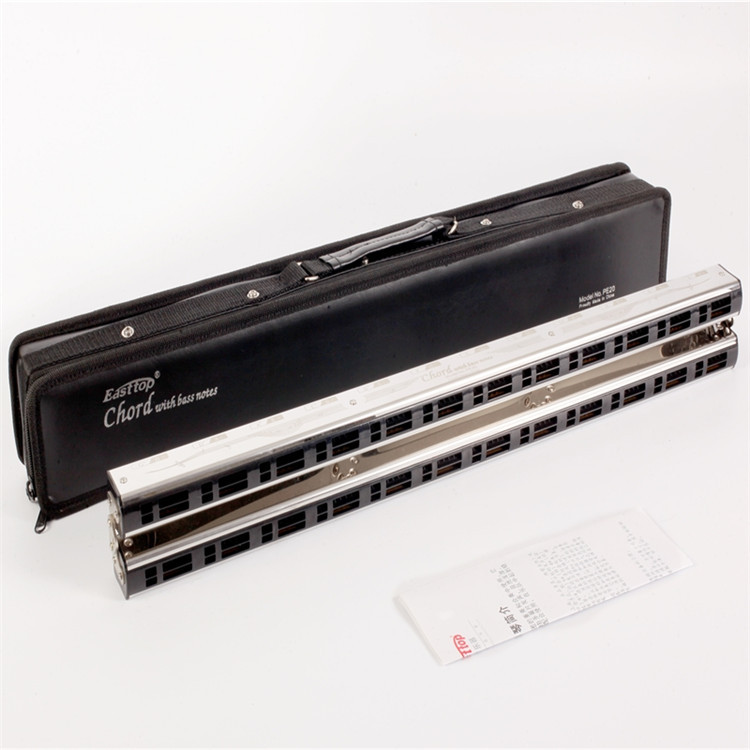 东方鼎新双联和弦口琴 合奏口琴 成人乐队演奏团体贴膜带根音