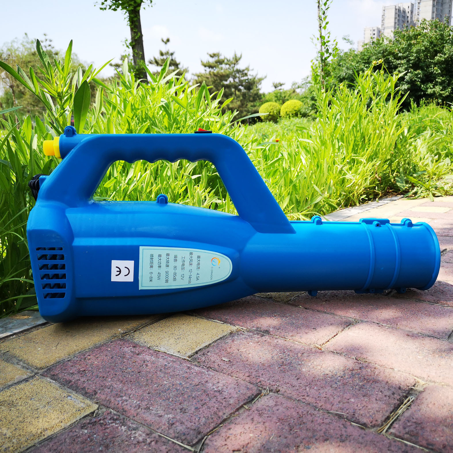 新款易速风送筒电动喷雾器送风筒农用打药风送桶电动迷雾喷头风机