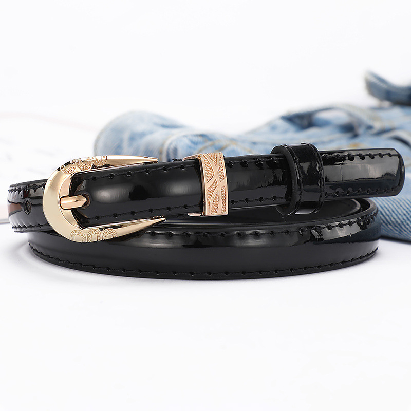 new pin buckle thin belt women‘s multi-color decorative simple all-match jeans with sweater belt factory direct wholesale