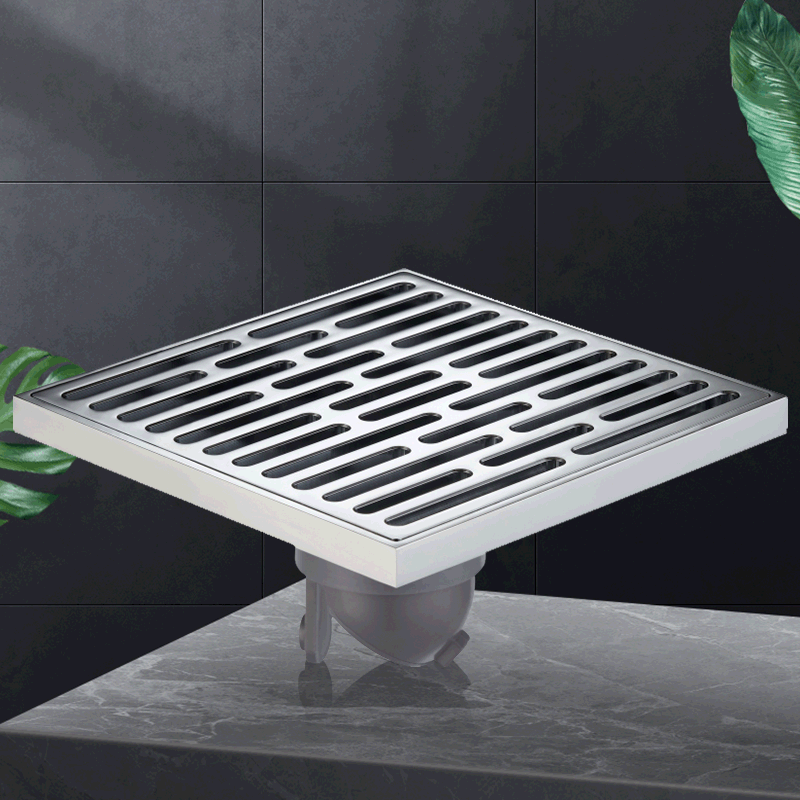 厂家定制批发15x15淋浴房室外全铜防臭大排水量方形地漏