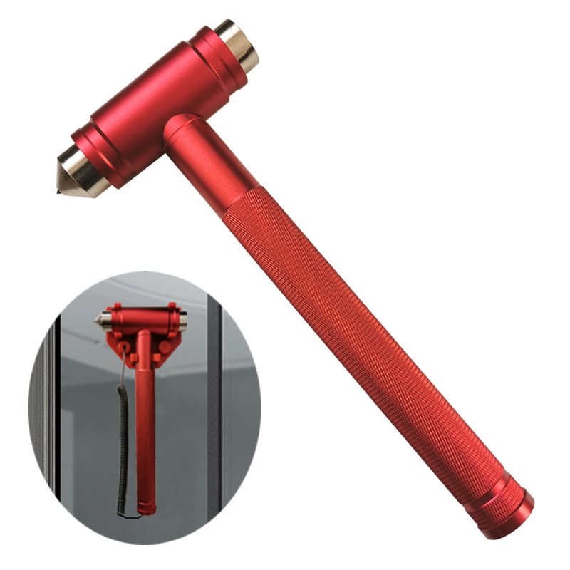 欧德威铝合金消防玻璃逃生锤防盗金属安全救生锤破窗器厂家直销