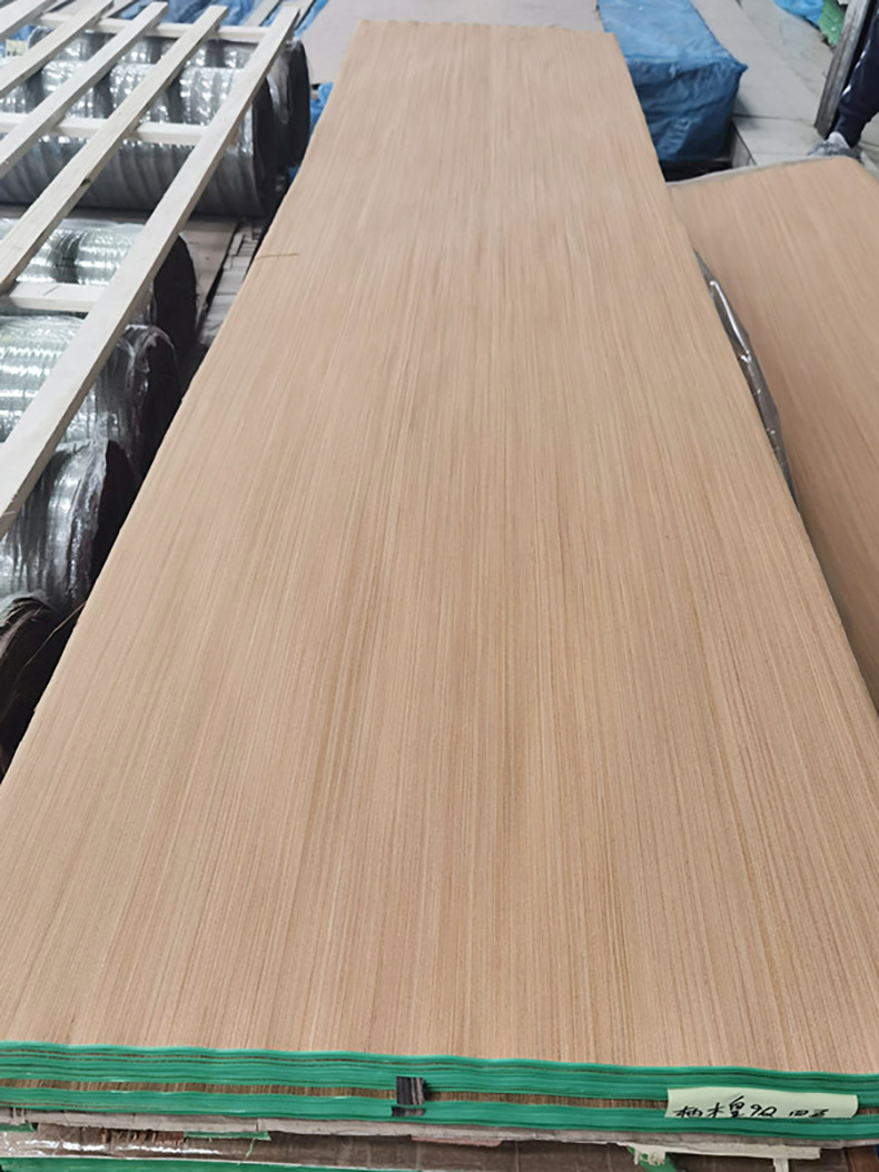 柚木皇9q松品科技木皮贴面过油包出夹板定制免漆饰面板现货木皮